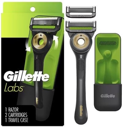 GilletteLabs Razor For Men with Exfoliating Bar